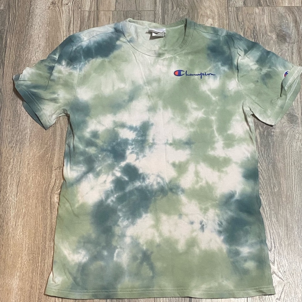 Champion Green Tie-Dye Men's Shirt